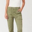 3x1  Simone Cropped Trousers in Light Moss Green Photo 0