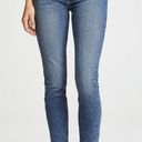 RE/DONE  High Rise Ankle Crop Stretch Jeans in Mid 80s Photo 0