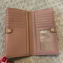 Anne Klein  Pink Faux Leather Cars Slot Wallet Photo 2