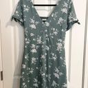 Abercrombie & Fitch Mini Dress Green Floral Photo 1