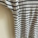 Madewell  Black Stripe Wide Long Sleeve Turtleneck Womens Size M T Shirt Photo 6