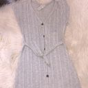 Caution to the Wind  size medium grey boho midi dress Photo 3