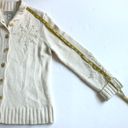 Talbots  Angora Cashmere Cardigan Medium Petite Cream Snowflakes Sequin Beads VTG Photo 11