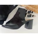 Nasty Gal  Back It Up Peep Toe Bootie Size 5.5 Faux Suede Western Photo 3