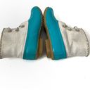 Jack Rogers  Chloe Teal & Gold Waterproof Duck Rain Boots Photo 3