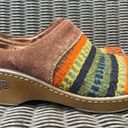 Born Kimmy Women's‎ Size 6 Wool Southwestern Clogs Mules Shoes Brown Multicolor Photo 3