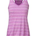 The North Face  Mountain Athletics Sweet Violet Striped Max Tank Top ~ MEDIUM Photo 0