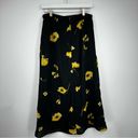 American Vintage Vintage Y2K Fairycore Yellow Sunflower Black Midi Skirt Size Medium Early 2000s Photo 4