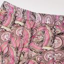 Dress Barn Pleated Skirt Paisley Pink Brown Knee Length NWT 8 Photo 7