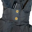 Versace  Coat Black Down with Cinched Belt Gold Medusa Waist Length Hooded Photo 3