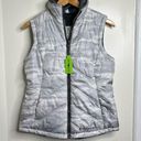 Free Country  Cloud Lite Reversible Vest Women’s Small Zip Up silver Gray New! Photo 0