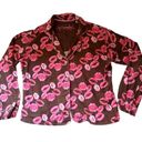 PJ Salvage Flannel 2 Piece Pajama Set Lips Kiss Brown Pink Cotton Size Medium Photo 1