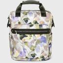 A New Day  Floral Print Zip Closure Square Backpack Photo 0