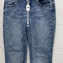No Bo  Soft Mid Rise Skinny Junior's Size 1 Blue Stretch Jeans BGD-C Photo 5