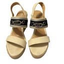 Ralph Lauren LAUREN   Hollyn Striped Canvas Espadrille Strappy Wedge Sandal 11 Photo 1