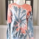 Mango Dreamsicle Sweatshirt Tie Dye Cozy Cotton Blend Loungewear  Surf Size S NWT Photo 7