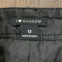 I Heart Ronson Faux Leather Black Skirt Size 12 Photo 4