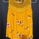 No Bo  Yellow Floral Sleeveless Top Photo 0