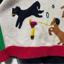 California Sweaters Knit Peru Novelty Horse Equestrian Cowboy Sweater Sz Medium Photo 4