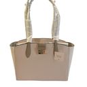 Kate Spade Brand New  Voyage Large Work Tote Colorblocked white/pink/brown Photo 4