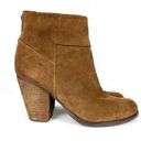 Arturo Chiang  Womens Hadley Heeled Boots Brown Suede Ankle Back Zip Closure 9 Photo 0