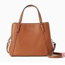 Kate Spade  Jackson Medium Crossbody Satchel Triple Compartment Brown Tan Photo 0