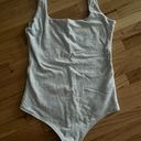 Abercrombie & Fitch NWOT Abercrombie Cotton Seamless Fabric Tank Bodysuit in Heather Grey Photo 0