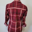 kim rogers  red plaid button down size sp Photo 4