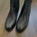 Sesto Meucci Vintage Italian Black Leather Made in Italy Lace Up Ankle Boots Booties 10 Photo 2