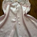 Secret Treasures  Vintage baby pink lace and embroidered silky chemise slip dress Photo 4