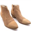 Caslon  Nubuck Leather Perforated Cutout Jamie Bootie Size 9.6 Photo 1