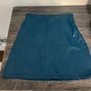 Princess Polly Blue Leather  Skirt Photo 0