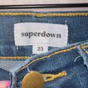 superdown Giselle High Rise Jeans in Dark Blue Wash Photo 3