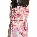 Miken Tie Dyed Romper Cover Up in Pink Purple NEW Size XL Photo 4