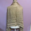 Pashmina  Scarf Silk Blend Beige Paisley Fringe Wrap Shawl Large Photo 7