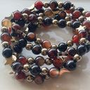 Onyx Sardonyx  carnelian ONE NEW stretch beaded bracelet natural stone crystal st Photo 7