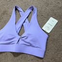 Fabletics NWT  Oasis Twist Sports Bra Size Large Purple Photo 3