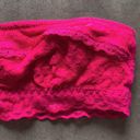 Gilly Hicks  Bright Pink Lace Unlined Bandeau--XS Photo 2