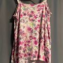 LC Lauren Conrad Pink Floral Tank Top Photo 1