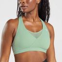 Gymshark  Crossover Sports Bra Desert Sage Green Medium Photo 0