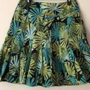 Apt. 9 Women’s  palm leaf printed skirt short fully lined pleated cotton Sz 8 full Photo 0