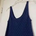 frame denim FRAME los angeles silk navy dotted tank top size small Photo 2