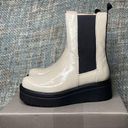 Vagabond  Shoemakers Tara Patent Leather Platform Boot in Plaster Photo 0