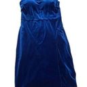 Midnight Doll Homecoming Dress  velvet blue juniors size 5 Photo 0