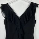 C/MEO COLLECTIVE Black Ruffle Romper Playsuit One Piece Size Small S T1485 Photo 3