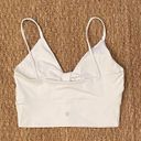 Women’s Longline Cropped Workout Tank w/ Ruched Detail | SZ S Photo 1