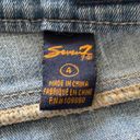 Seven7  Skinny Easy Fit Cropped Capri Length Roll Cuff Blue Jeans Denim Size 4 Photo 9