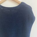 Coldwater Creek  Black Crochet Open Knit Cap Sleeve Pullover Womens XL Classic Photo 12