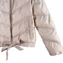 BCBGeneration  Ribbon Tie Chevron Quilted Puffer Jacket in Blush, Medium Photo 4