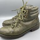 Seven Dials  Green Boots Reedy Lace Up Women’s Size 8 Photo 0